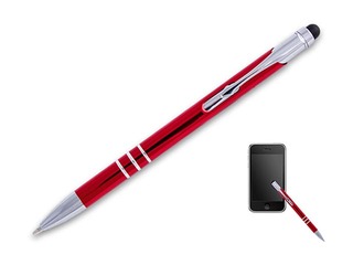 Lodīšu pildspalva Concorde Soft touch, 0.8 mm, sarkans korpuss, zila tinte