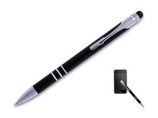 Lodīšu pildspalva Concorde Soft touch, 0.8 mm, melns korpuss, zila tinte
