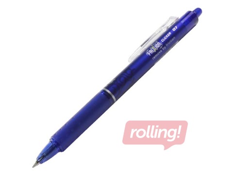 Pildspalva rollers Pilot Frixion Clicker, dzēšama, 0.7mm zila tinte