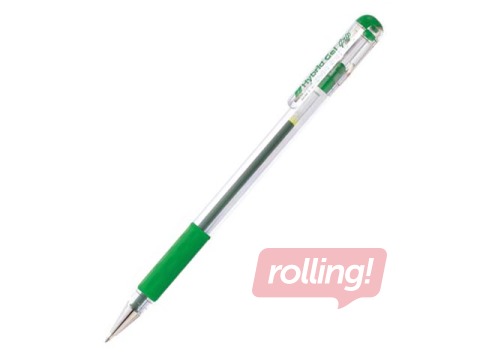 Gēla pildspalva Pentel Hybrid Grip K116, zaļa