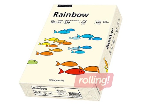 Papīrs Rainbow 03, A4, 80 g/m2, 500 loksnes, krēmkrāsas
