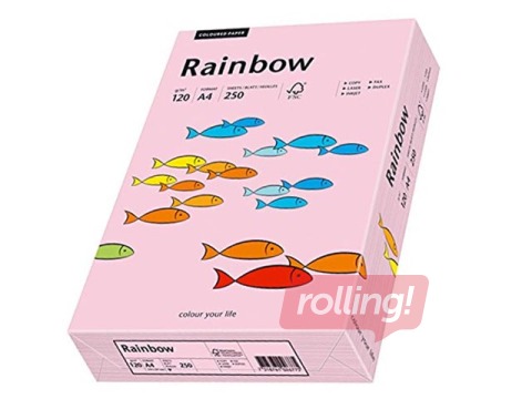 Papīrs Rainbow 54, A4, 80 g/m2, 500 loksnes, gaiši rozā