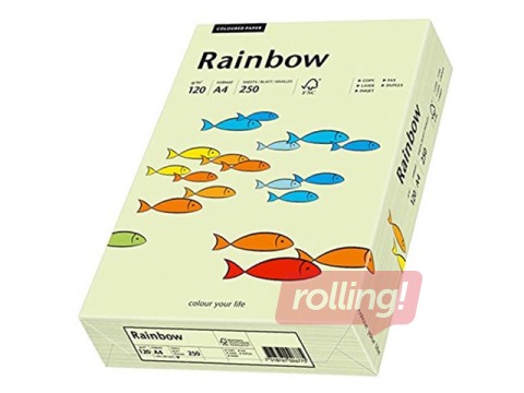 Papīrs Rainbow 72, A4, 80 g/m2, 500 loksnes, gaiši zaļš