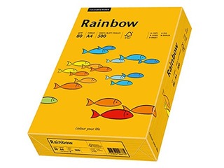 Papīrs Rainbow 24, A4, 80 g/m2, 500 loksnes, oranžs