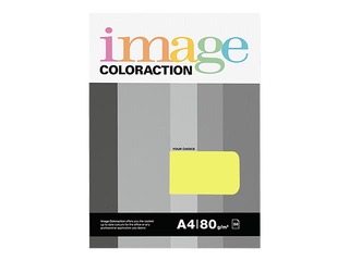 Papīrs Image Coloraction, A4, 80 g/m2, 50 loksnes, Florida / Lemon Yellow