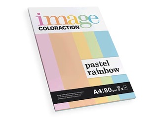 Paper Image Coloraction Rainbow Pastel, A4, 80 gsm, 70 sheets