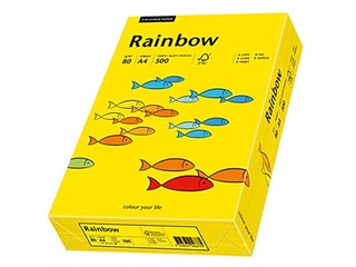 Papīrs Rainbow 18, A4, 160 g/m2, 250 loksnes, spilgti dzeltens