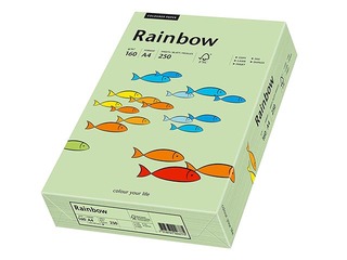 Papīrs Rainbow 72, A4, 160 g/m2, 250 loksnes, gaiši zaļš