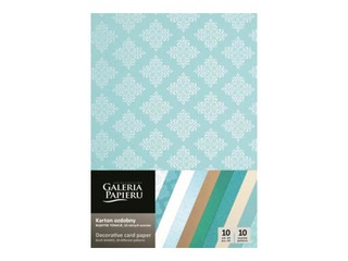 Dizaina papīrs Blue Tonation, A4, 210-250 g/m2, 10 loksnes, 10 krāsas