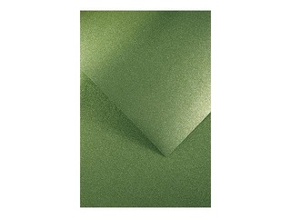 Self-adhesive glitter paper A4 150 g/m2, green, 10 sheets