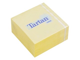 Līmlapiņu kubs Tartan, 76x76 mm, 400 l., dzeltens