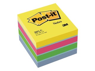 Līmlapiņas Post-it, 51x51 mm, 400l., multikrāsās