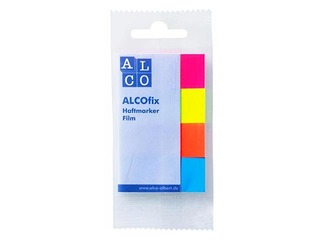 Marķēšanas indeksi, plastikāta, ALCO, 20x50 mm, 4x40l, dažādās krāsās