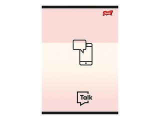 Klade Unipap A5, Lets Talk Phone, rūtiņu, 60 lapas, rozā