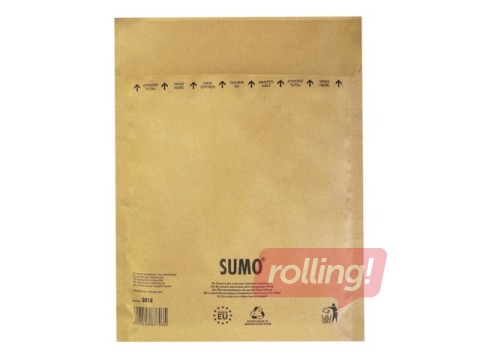 Aploksne polsterēta SUMO Nr.14, 195 x 265 mm, brūna