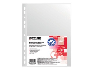 Dokumentu kabatiņas Office Products, A4, glancētas, 30 mic., 100 gab.