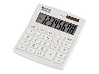 Kalkulators Eleven SDC805NRWHE, balts