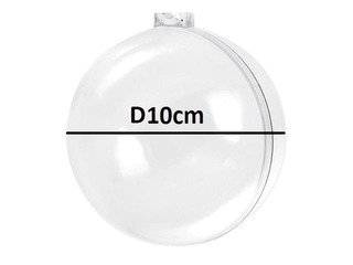Openable acrylic ball, D: 10cm