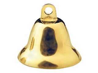 Metal bells 21mm gold 3pcs