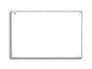 Sienas tāfele alumīnija rāmī 2x3, 60x45 cm, lakota, balta 