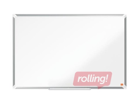 Sienas tāfele alumīnija rāmī Nobo Premium Plus, 90x60 cm, emaljēta virsma, balta 