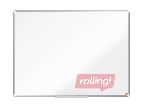 Sienas tāfele alumīnija rāmī Nobo Premium Plus, 120 x 90 cm, lakota virsma, balta 