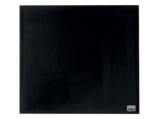 Stikla tāfele Nobo, magnētiska, 45 x 45 cm, melna