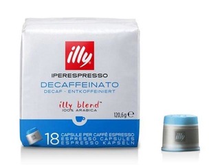 Kafijas kapsulas Illy Decaffeinato, bezkofeīna, IperEspresso, 18gab