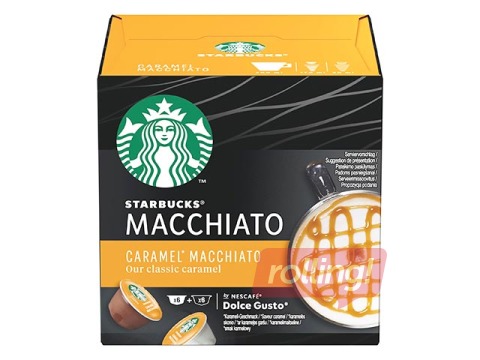 Kafijas kapsulas Starbucks Caramel Macchiato, Dolce Gusto, 12gab