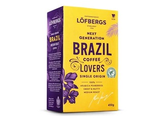 Kafija maltā Löfbergs Brazil Single Origin, 450g