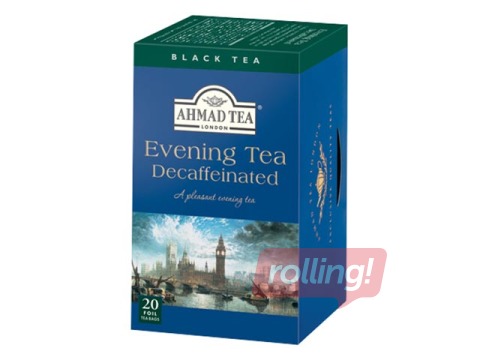 Tēja melnā Ahmad bez kofeīna, 20 x 2 g