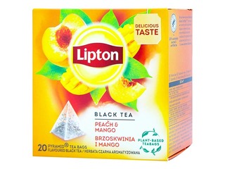 Tēja melnā Lipton Peach & Mango, 20 pac.
