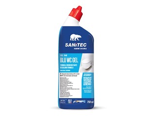 Skābi saturošs želejveidīgs sanitāro mezglu tīrīšanas līdzeklis Sanitec Blu WC gel, 750ml