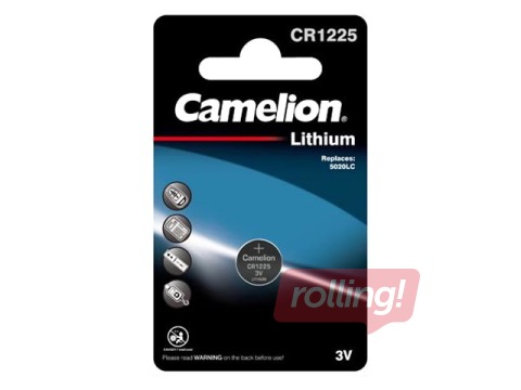 Baterija Camelion Lithium CR1225, 3V, 1 gab