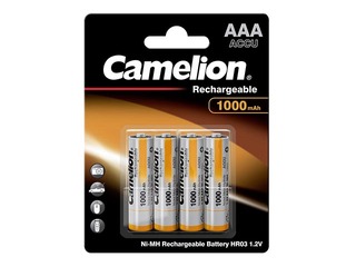 Lādējamās baterijas Camelion Ni-Mh 1000 mAh, AAA, 4 gab.