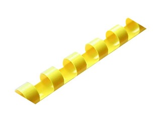 Plastmasas spirāles Argo, 16 mm, 100 gab., dzeltenas
