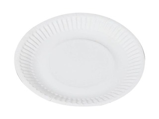 Бумажные тарелки, 15 см, 100 шт., белые