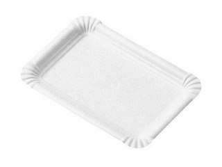 Бумажные тарелки 13х20см, 25шт., белые