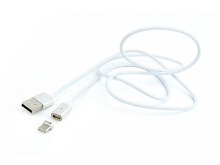 Gembird Magnetic Type C USB Cable, 1m, Silver