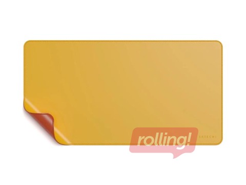 Galda paliktnis Satechi Eco-Leather Desk Mat, Divpusējs - Dzeltens / Oranžs 