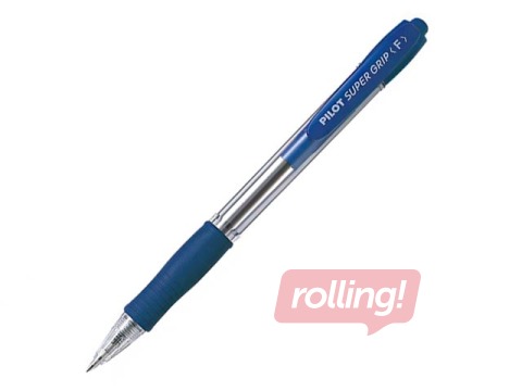 Lodīšu pildspalva Pilot Super Grip F, 0.7mms, zila tinte