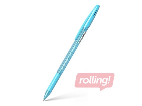Lodīšu pildspalva ErichKrause R-301 Spring Stick&Grip, 0.7 mm, zila