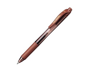 Gēla pildspalva Energel-X, automātiska, 0.7 mm, brūna