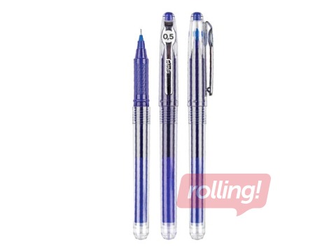Gēla pildspalva Forofis Jumbo, 0.5mm, zila