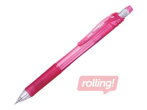 Mehāniskais zīmulis, Pentel Energize-X, ar dzēšgumiju, 0.5 mm, rozā