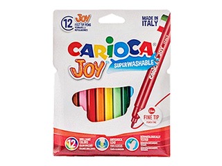 Fibre pen Carioca Joy, 12 colours