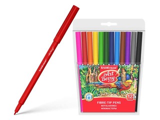Fibre-tip pens ErichKrause ArtBerry®, Super Washable, 12 colors