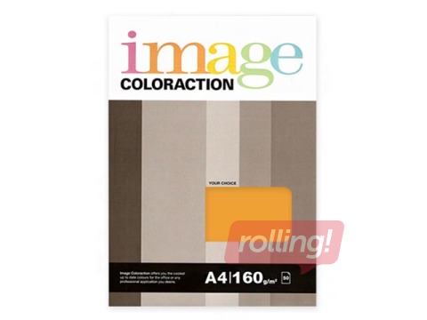 Papīrs Image Coloraction Mid Orange, A4, 80 g/m2, 50 loksnes, gaiši oranžs