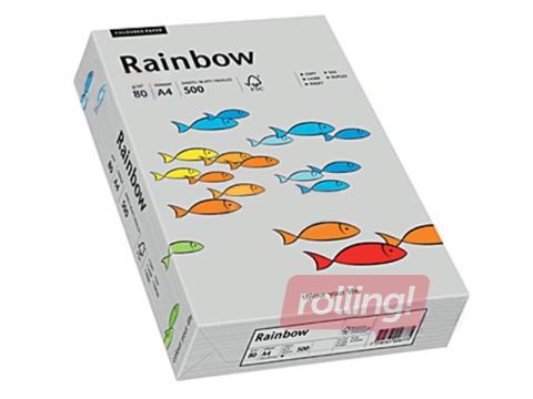 Papīrs Rainbow 93, A4, 160 g/m2, 250  loksnes, gaiši pelēks