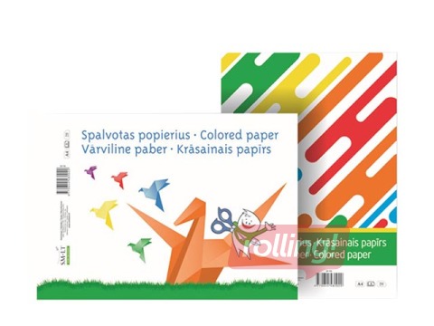 Aplikāciju papīrs SM·LT A4, vienpusējs, 8 lapas, dažādās krāsās